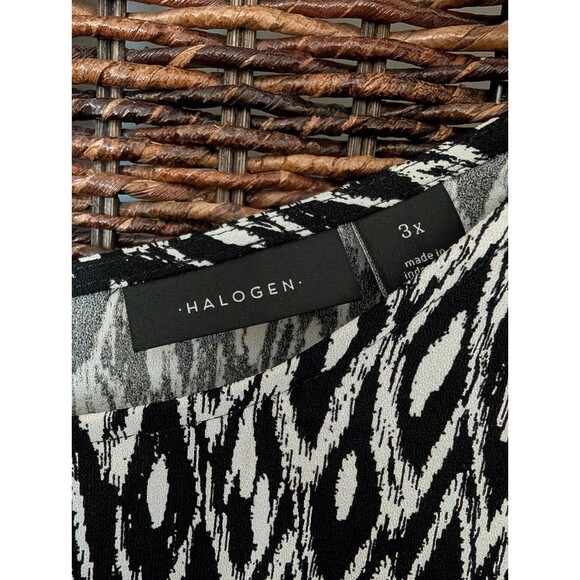 NWT Halogen Ikat Print Tank Dress Womens 3X Flowy Lightweight Office Work Party - Picture 3 of 7